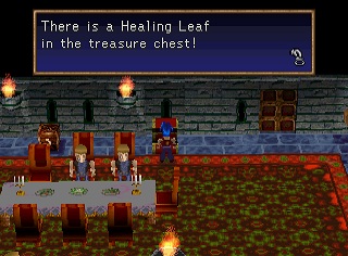 Healing leaf in a chest