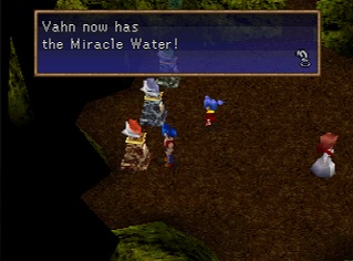 miracle water on statue
