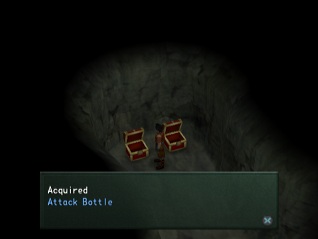 attack bottle in a chest